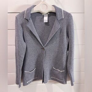 💙 COCOGIO – Knit Blazer Jacket with Silver Thread (L/G
